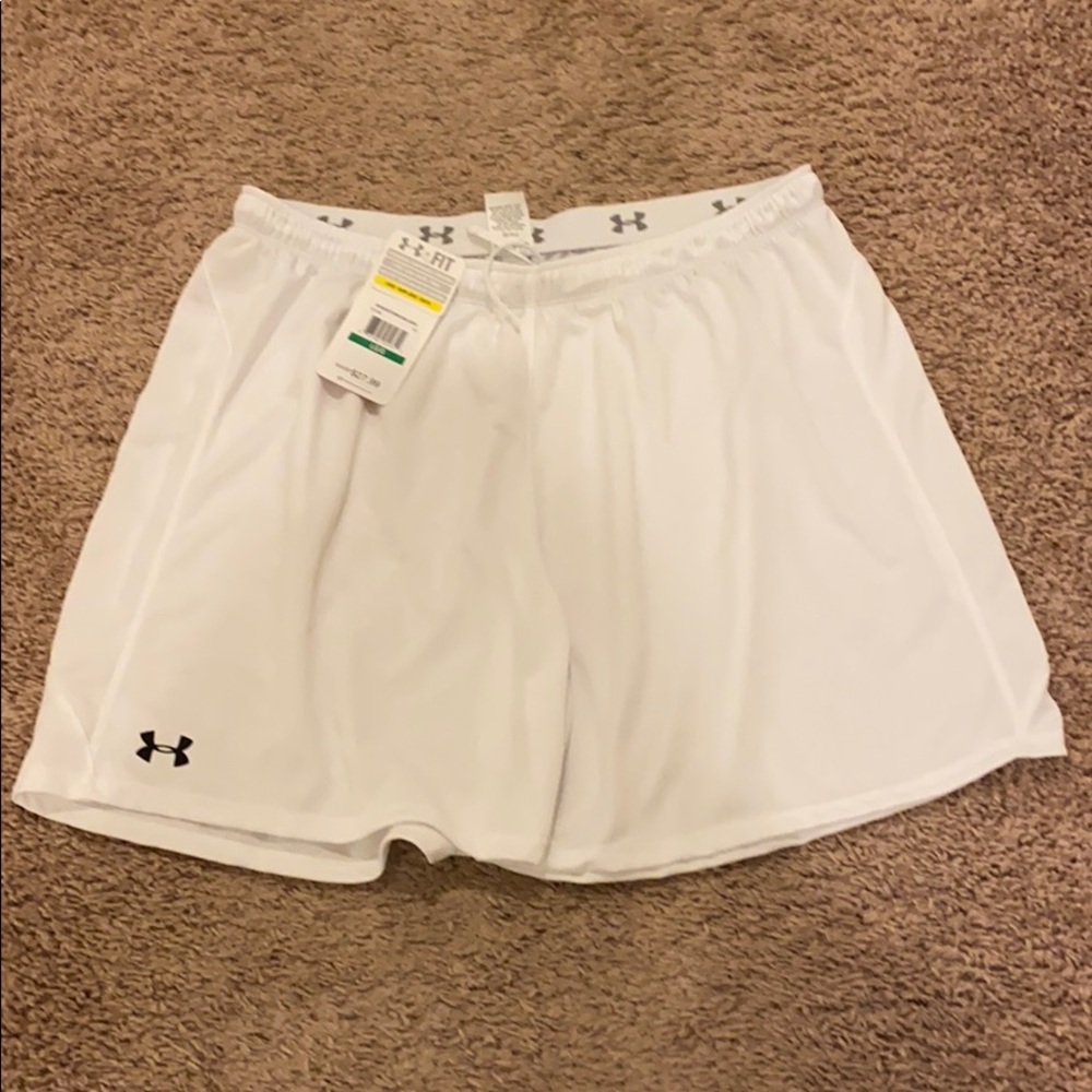 White Under Armour shorts NWT!
